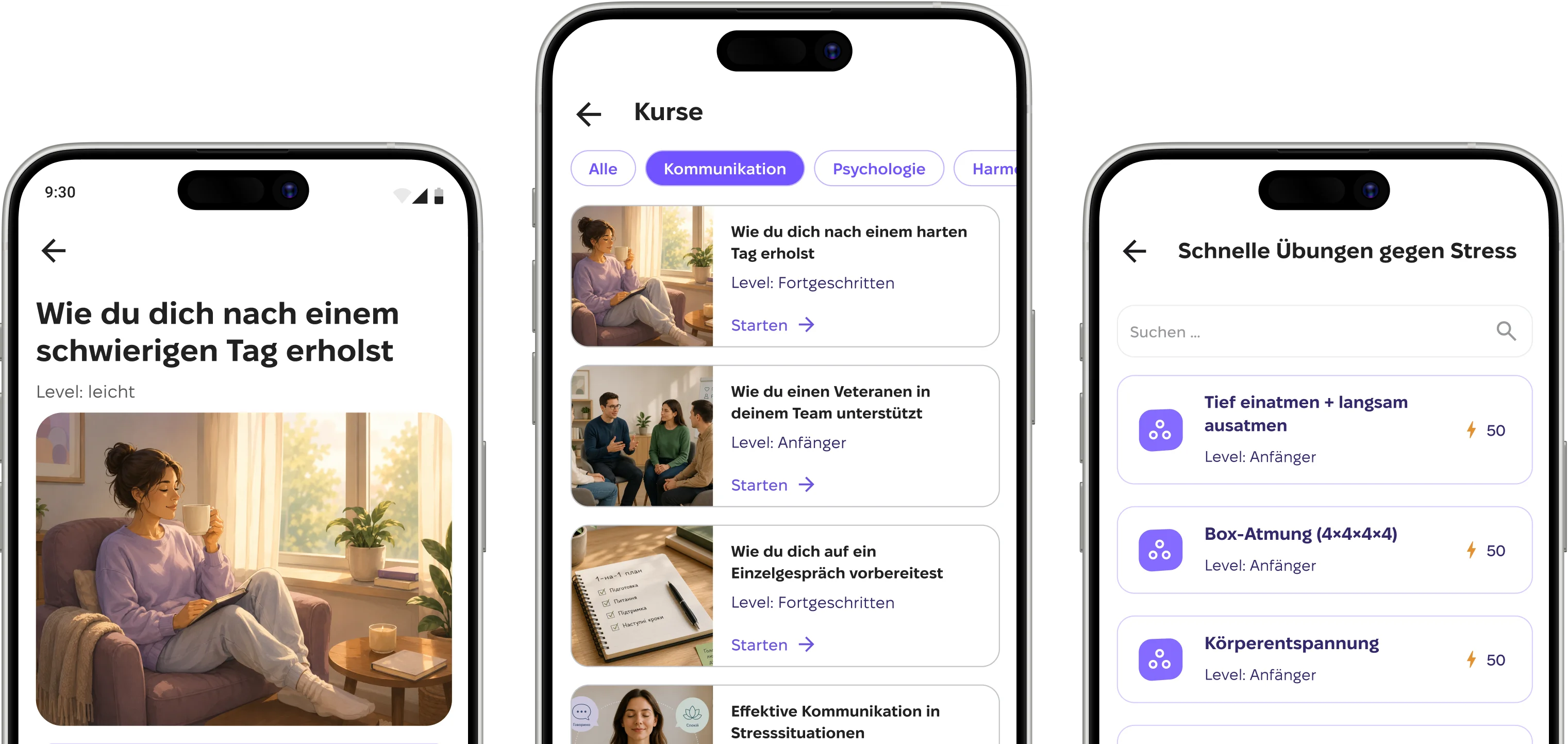 Beispiele für Microlearning-Kurse in Scarb