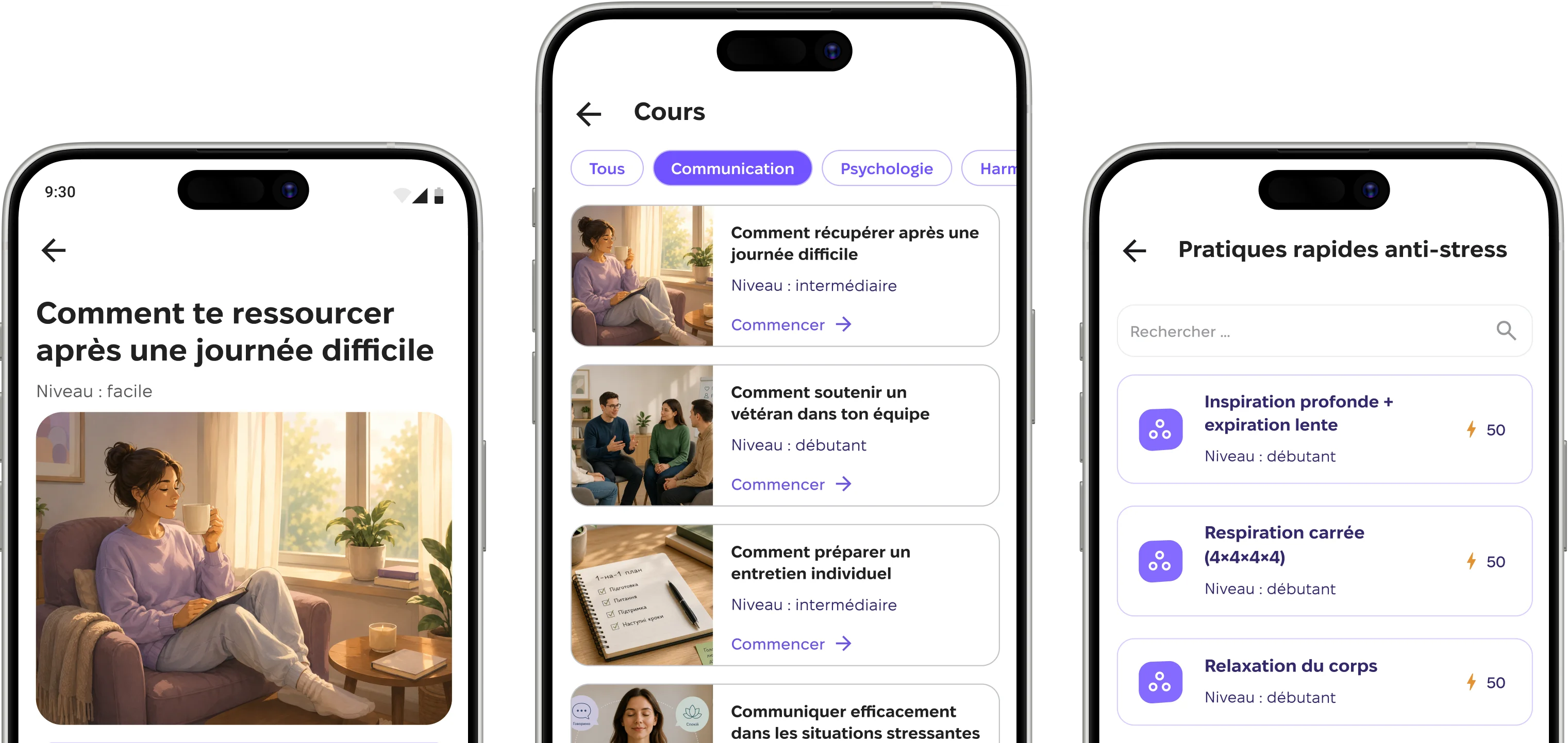 Exemples de modules de microlearning dans Scarb