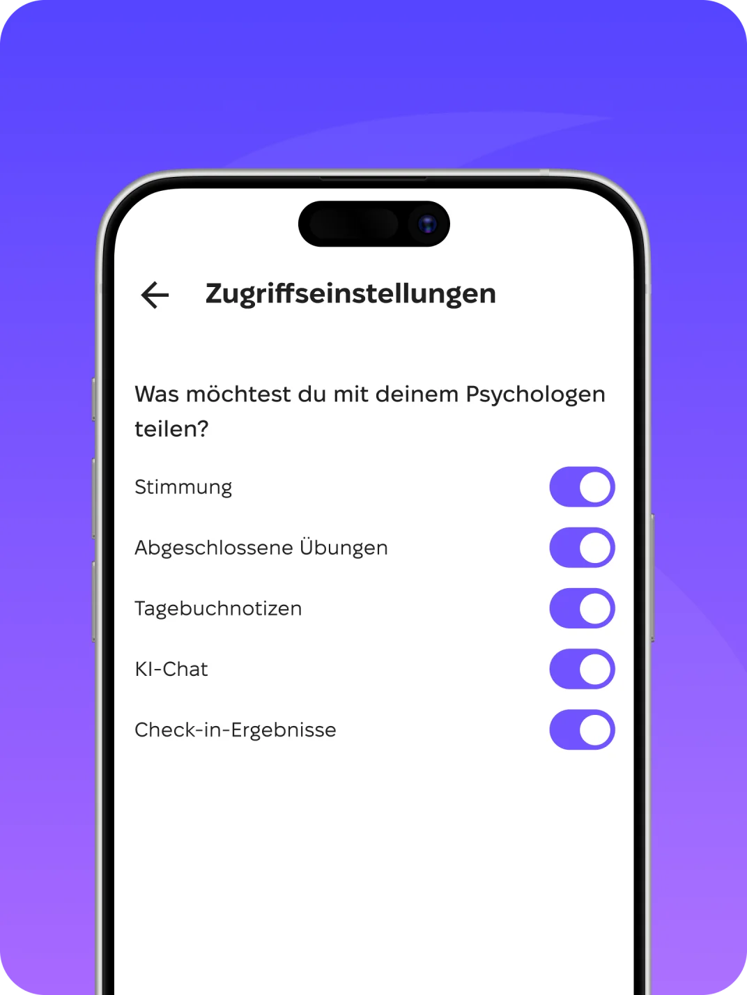Ihr Zustand ist Ihre private Angelegenheit