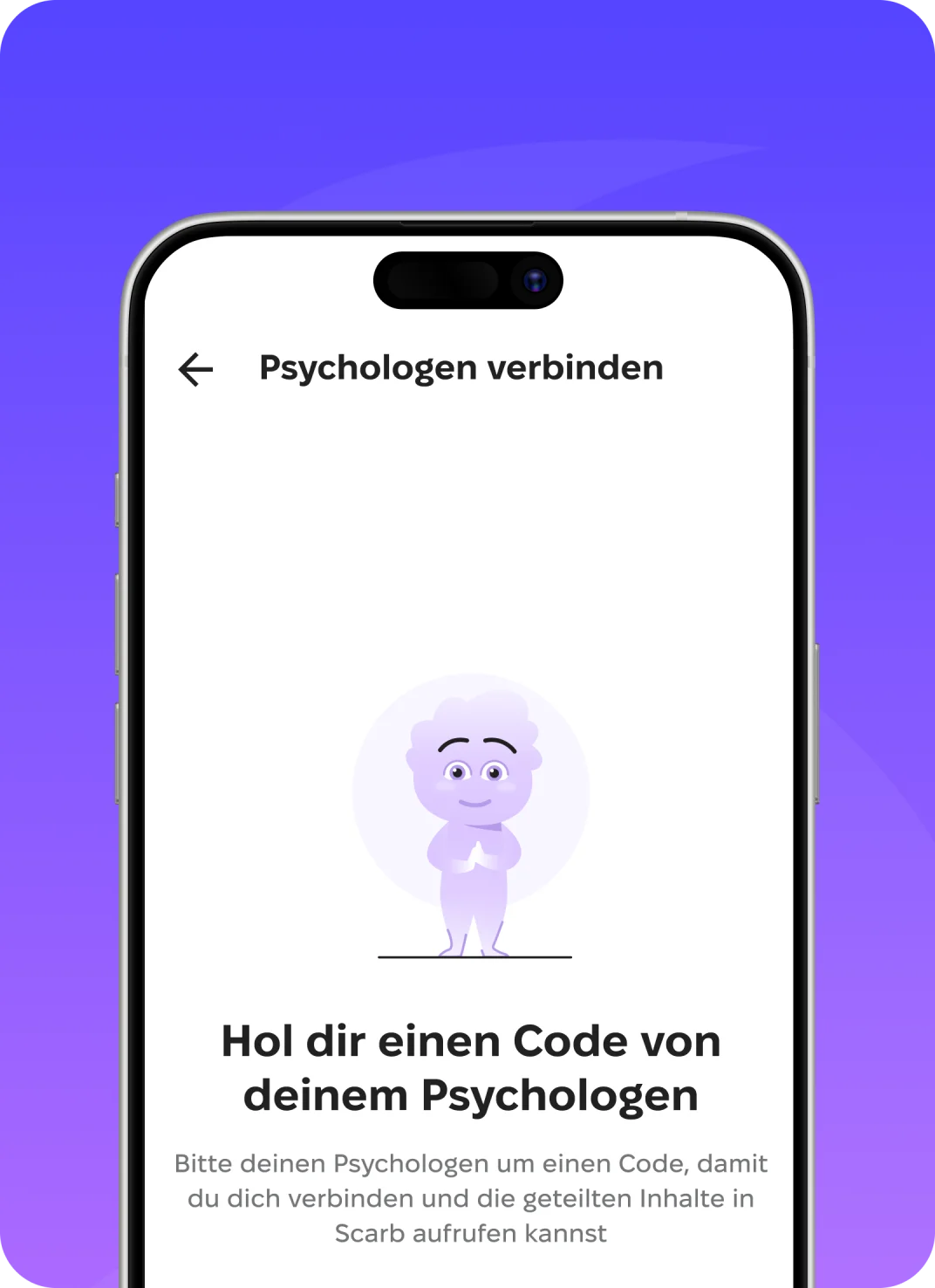 Verbinden Sie Ihre Psycholog:in mit Scarb