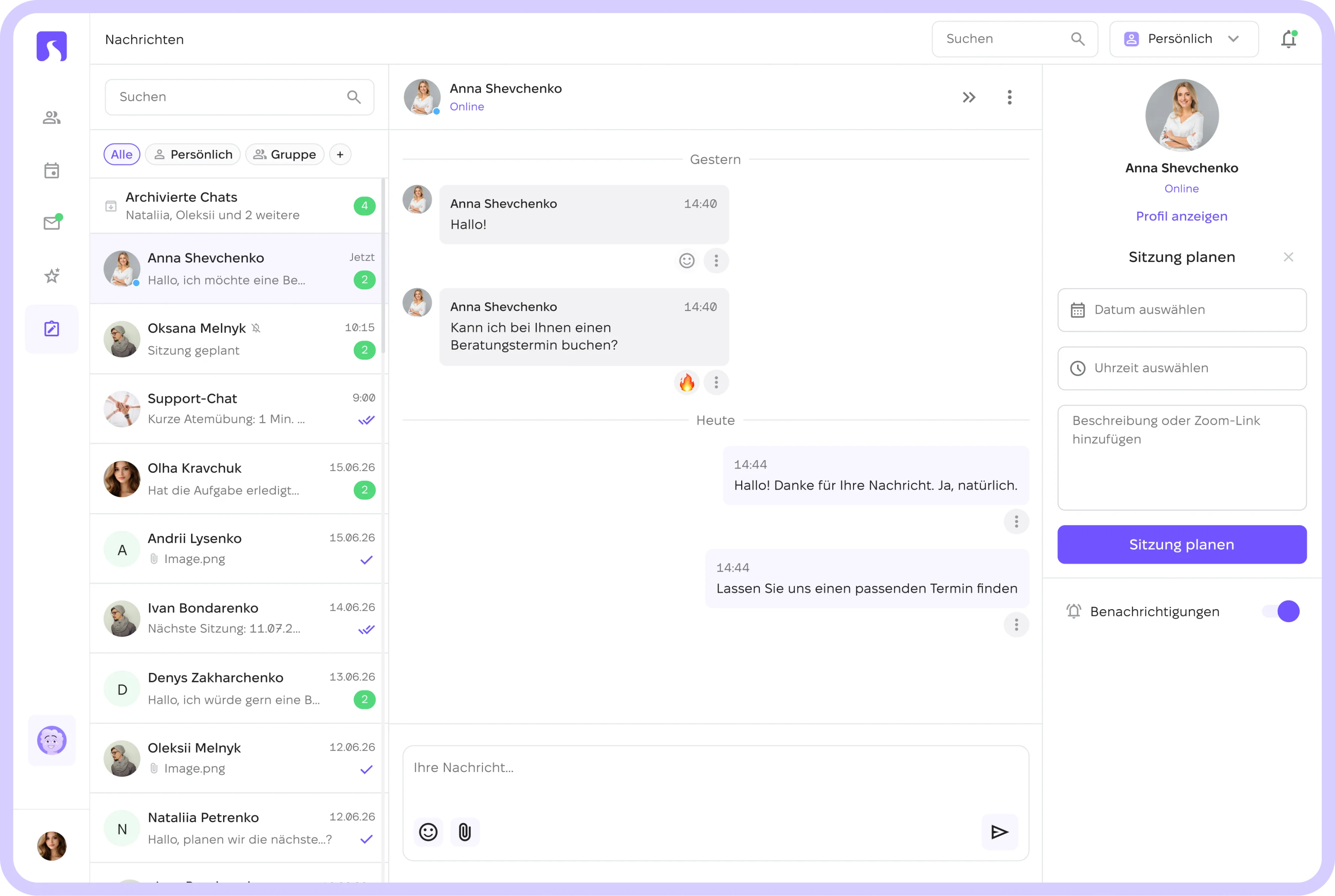 Sicherer Chat in Scarb Space